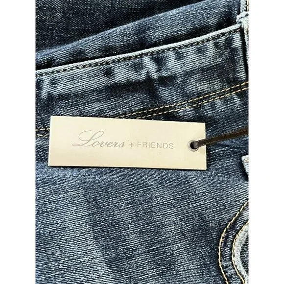 Lovers + Friends Mason High Rise Skinny Jeans Larchmont Distressed Women's Sz 27 - Picture 6 of 12